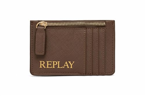 Replay Damen Portemonnaie Klein, Brown Cocoa + Black 1583 (Braun), Onesize von Replay