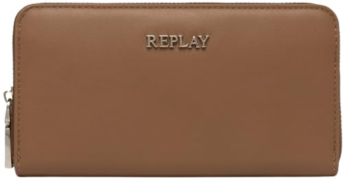 Replay Damen Portemonnaie mit Münzfach, Beige (Dirty Pale Beige 074), Onesize von REPLAY