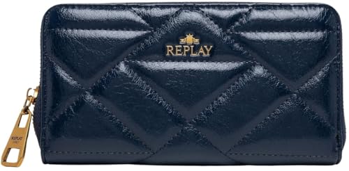 Replay Damen Portemonnaie mit Münzfach, Blau (Midnighit Navy 0751), OneSize von Replay