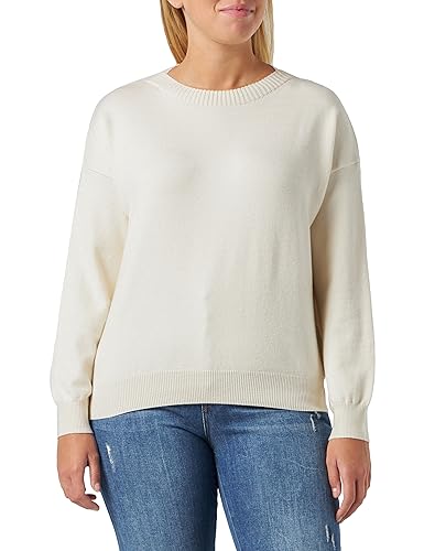 Replay Damen Pullover Elegant, Butter 002 (Elfenbein), S von Replay