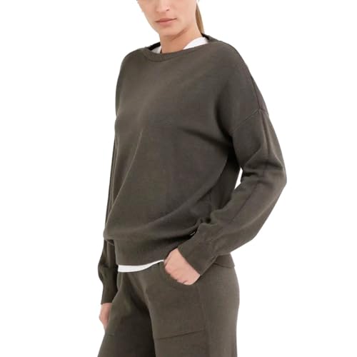 Replay Damen Pullover Elegant, Army Green 435 (Grün), M von Replay