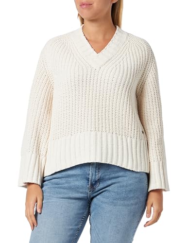 Replay Damen Pullover Strickpullover, Butter White 412 (Weiß), L von Replay