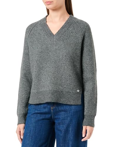 Replay Damen Pullover Strickpullover Recyceltes Material, Dark Grey Melange M10 (Grau), M von Replay