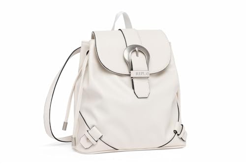 Replay Damen Rucksack aus Kunstleder, Dirty White 002 (Weiß), Onesize von Replay