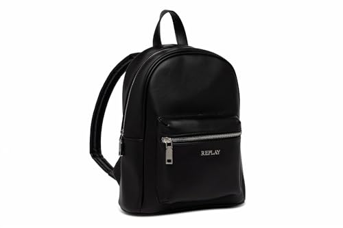 Replay Damen Rucksack aus Kunstleder, Schwarz (Black 098), Onesize von Replay