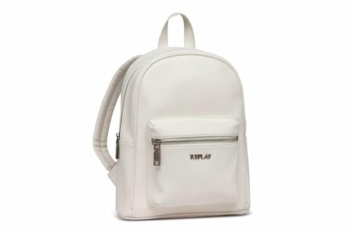 Replay Damen Rucksack aus Kunstleder, Weiß (Opt White 001), Onesize von REPLAY