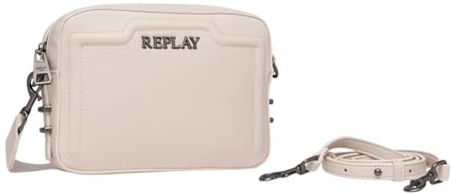 Replay Damen Schultertasche Klein, Beige (Birch 0123), Onesize von Replay