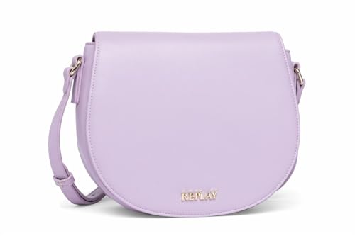 Replay Damen Schultertasche aus Kunstleder, Violett (Wisteria 360), Onesize von Replay