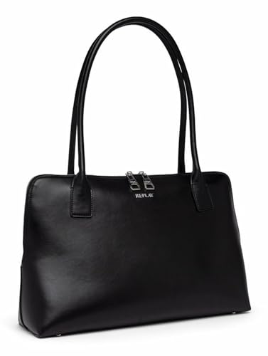 Replay Damen Schultertasche mit Innentasche, Schwarz (Black 0098), Onesize von Replay