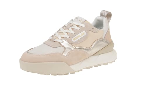 Replay Damen Gws9h .000.c0002l Sneaker, 3377 Ecru Platin, 36 EU von Replay