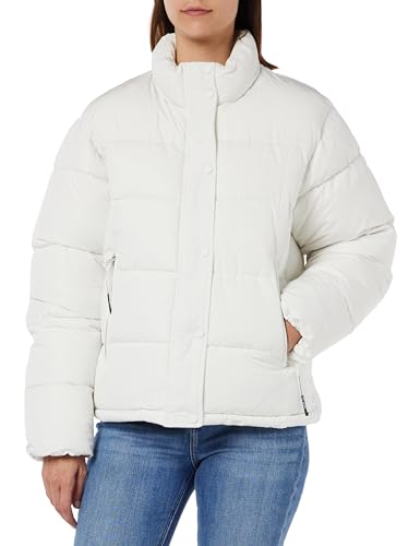 Replay Damen Steppjacke ohne Kapuze, Butter White 412 (Weiß), L von Replay