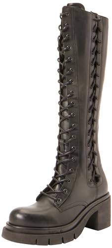 Replay Damen Stiefel Avryl High 2 Hoch, Schwarz (Black 003), 38 von Replay