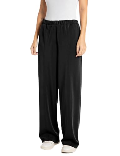 Replay Damen Stoffhose Straight Leg, Schwarz (Black 098), XS von Replay