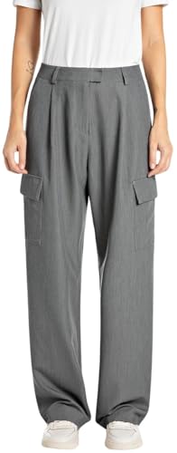 Replay Damen Stoffhose mit Taschen, Grau (Dark Grey Melange M23), 24 von Replay