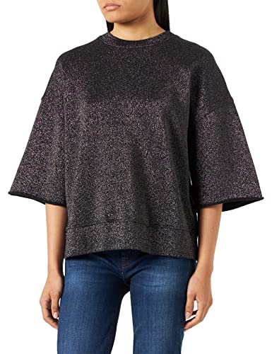 Replay Damen Sweatshirt aus Baumwollmix, Titanium 290 (Grau), L von Replay