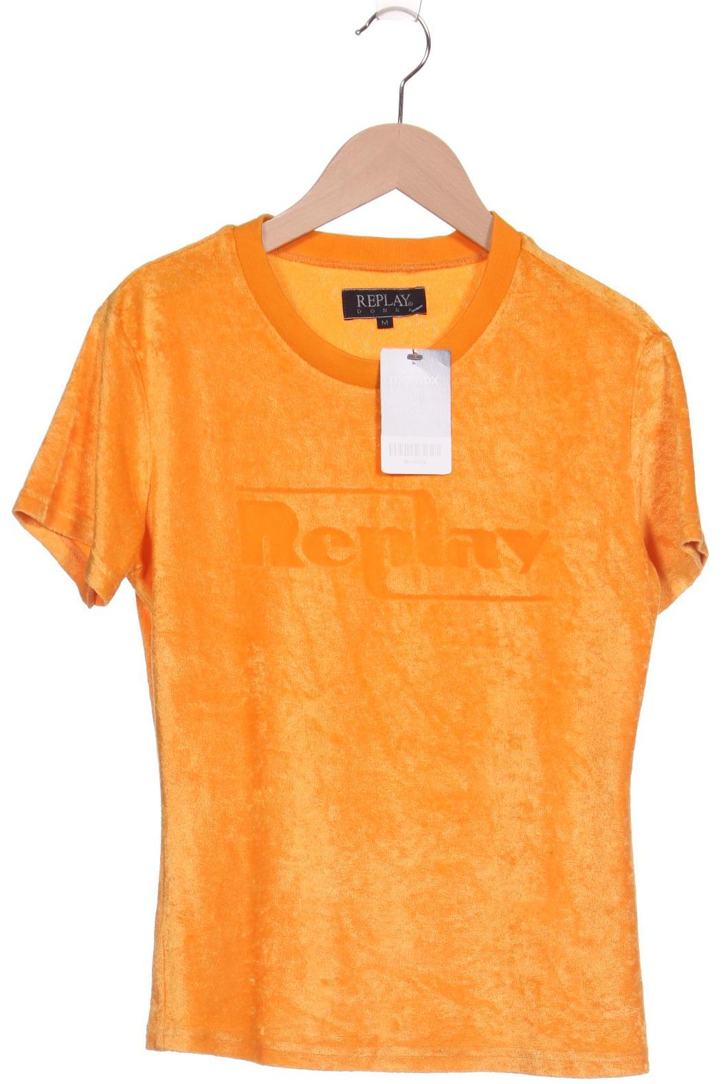 Replay Damen T-Shirt, orange von Replay