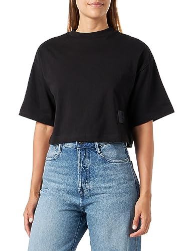 Replay Damen T-Shirt Kurzarm aus Baumwolle Second Life Collection, Black 098 (Schwarz), XXS von Replay