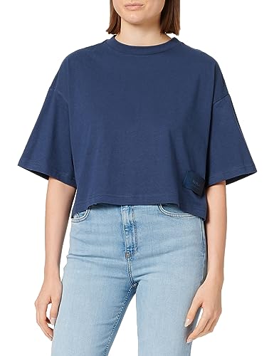 Replay Damen T-Shirt Kurzarm aus Baumwolle Second Life Collection, Dark Blue 908 (Blau), M von Replay