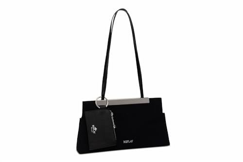 Replay Damen Tasche aus Baumwolle, Black 098 (Schwarz), Onesize von Replay