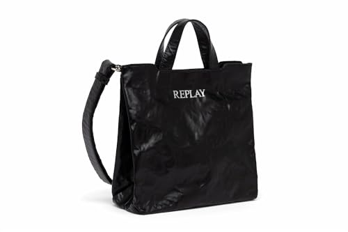 Replay Damen Tasche aus Kunstleder, Black 098 (Schwarz), Onesize von Replay