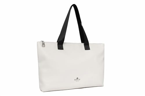 Replay Damen Tasche aus Kunstleder, Dirty White 002 (Weiß), Onesize von Replay