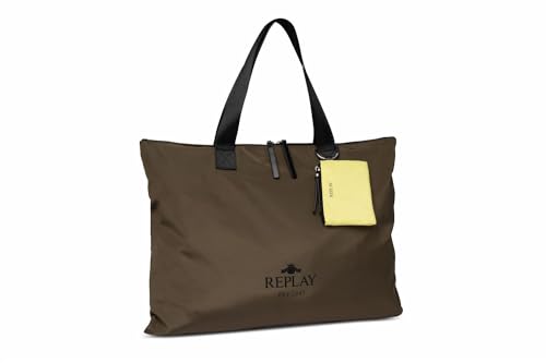 Replay Damen Tasche aus Nylon, Military Green 057 (Grün), Onesize von Replay