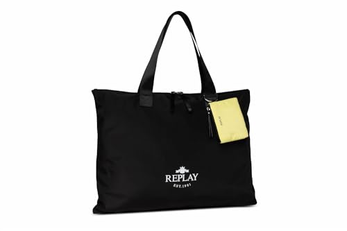 Replay Damen Tasche aus Nylon, Black 098 (Schwarz), Onesize von Replay