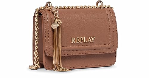 Replay Damen Handtasche aus Kunstleder, Braun (Brick Brown 060), Onesize von Replay