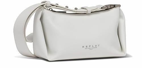 Replay Damen Handtasche Klein aus Kunstleder, Optical White 001 (Weiß), Onesize von Replay