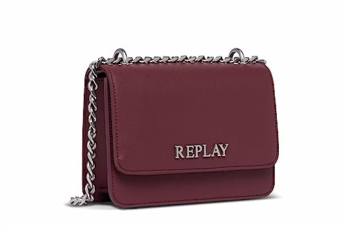 Replay Damen Handtasche aus Kunstleder, Port Wine 247 (Rot), Onesize von Replay