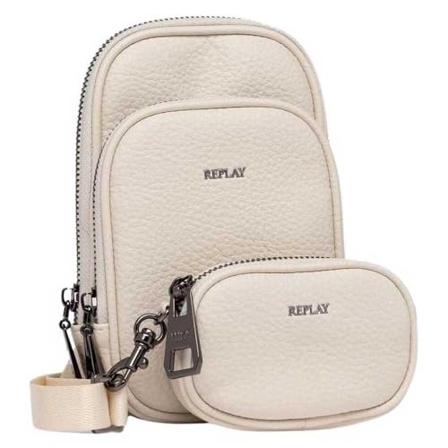 Replay Damen Umhängetasche Klein, Beige (Birch 0123), Onesize von Replay