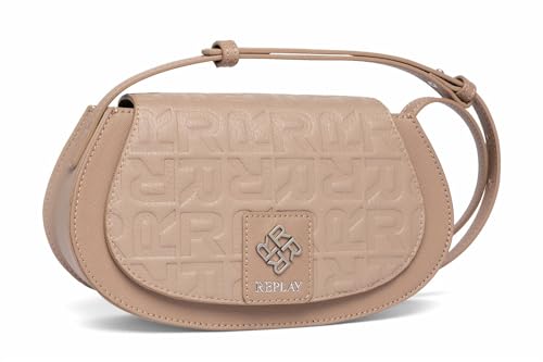 Replay Damen Umhängetasche Klein, Beige (Dirty Pale Beige 074), Onesize von Replay