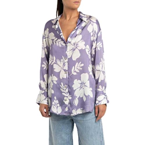 Replay Damen W2133 Bluse, 010 Multicolor, M von Replay