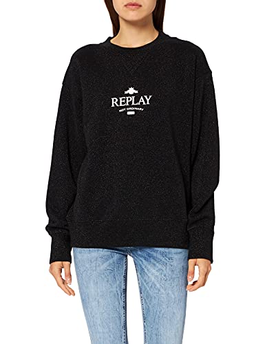 REPLAY Damen W3550 Sweatshirt, 040, L von Replay