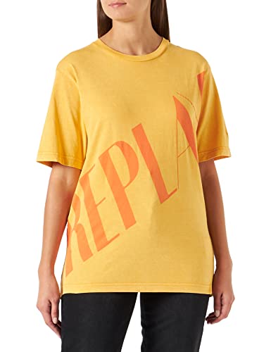 REPLAY Damen W3698B T-Shirt, 548 ORANGE, XS von Replay