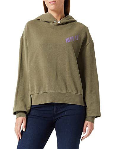 REPLAY Damen W3711B Kapuzenpullover, 676 Army Green, L von Replay