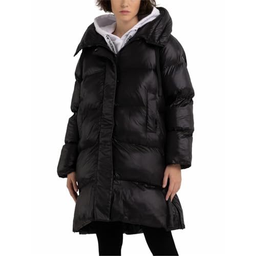 Replay Damen W7664a Alternativer Daunenmantel, 098 Black, L von Replay