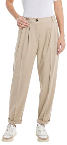 Replay Damen W8065a Hose, 769 Beige, 31W von Replay