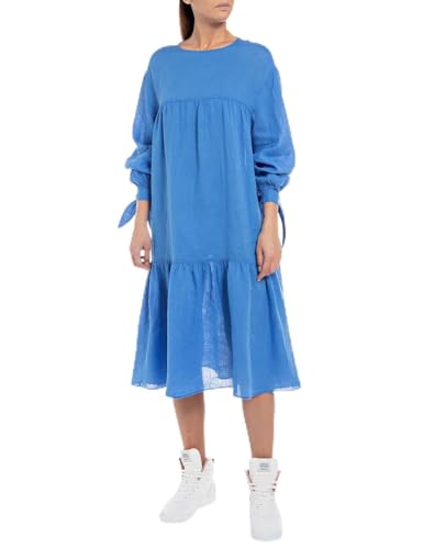 REPLAY Damen W9016 Kleid, 972 Blue, XS von Replay