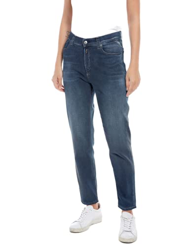 Replay Damen Jeans Kiley Straight-Fit, Dark Blue 007 (Blau), 25W / 30L von Replay