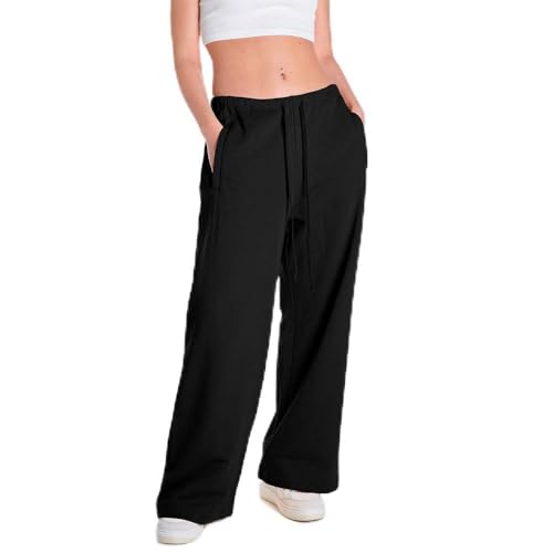 Replay Damen high Waist Wide Leg Hose aus Baumwolle von Replay