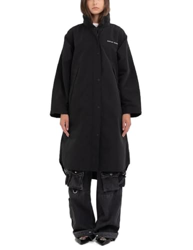 Replay Damen Parka mit Knopfleiste, Black 098 (Schwarz), L von Replay