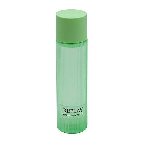 Replay - Earth Made Amazonian Green Eau De Toilette For Body - Unisex-Körperparfüm und vegan mit mutigem und umhüllendem Charakter, bernsteinfarbener Duft - holzig - Moschus. Flasche mit 200 ml Replay - Earth Made Amazonian Green Eau De Toilette For Body - Unisex-Körperparfüm und vegan mit mutigem und umhüllendem Charakter, bernsteinfarbener Duft - holzig - Moschus. Flasche mit 200 ml von Replay