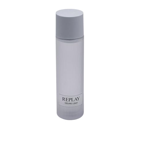 Replay Earth Made Iceland Light Eau de Toilette Unisex 200 ml – erfahrener Unisex-Duft, blumig und moschusartig – mit weißer Iris, GeoGaia™ und mineralischen Noten von Replay