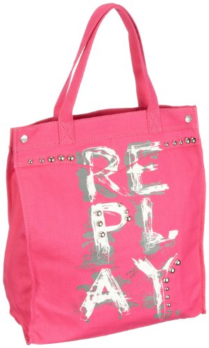 REPLAY FW3138 FW3138.000.a0154 Damen Shopper, Pink (Pink), 35x40x13 cm (B x H x T) von Replay