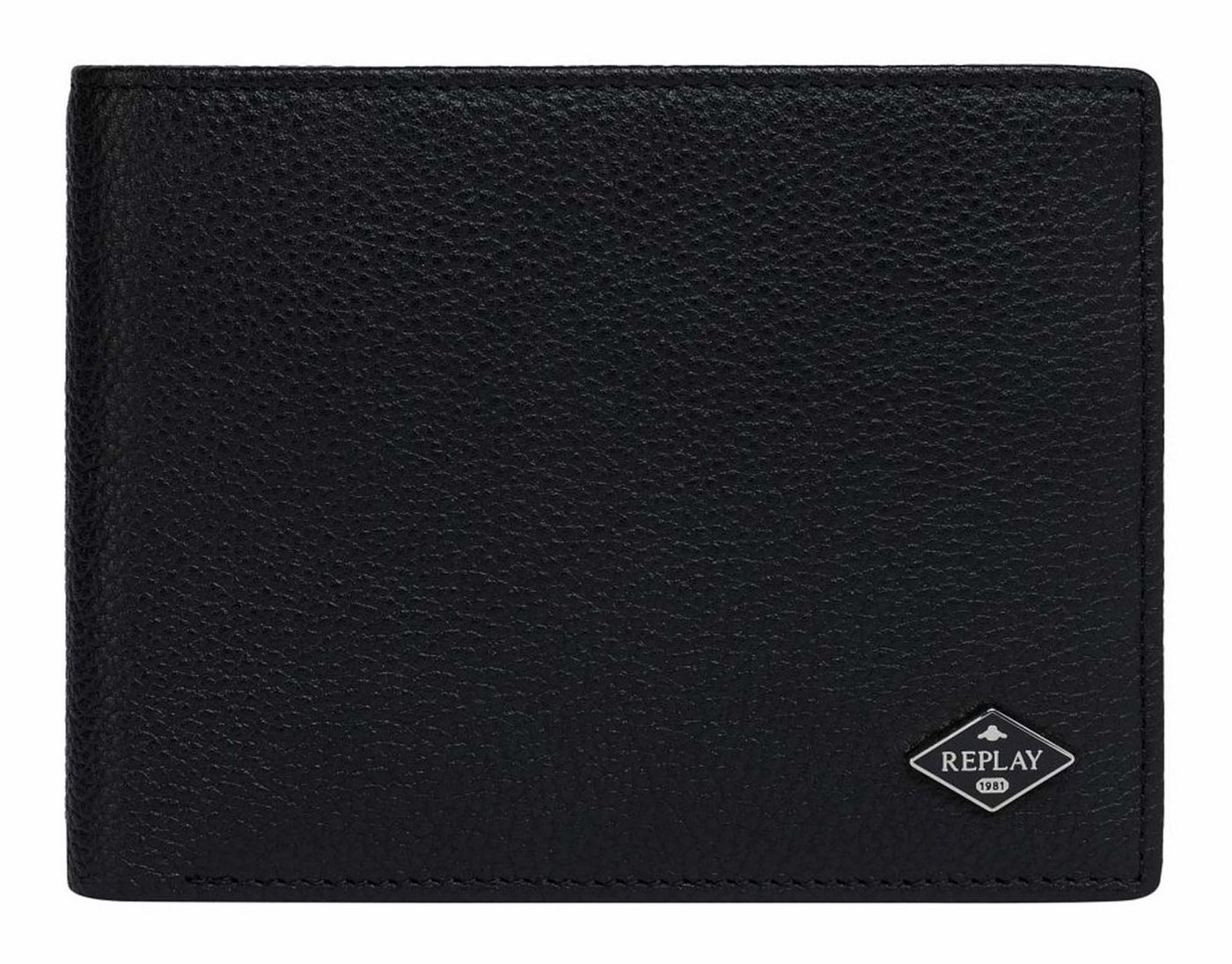 Replay Geldbörse Wallet, aus echtem Rindsleder mit RFID-Blocker Schutz von Replay