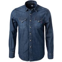 Replay Herren Jeanshemd blau Baumwolle von Replay