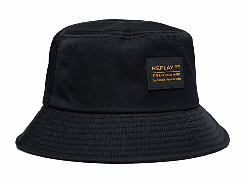 REPLAY Herren AM4318 Schlapphut, 098 Black, L/XL von Replay