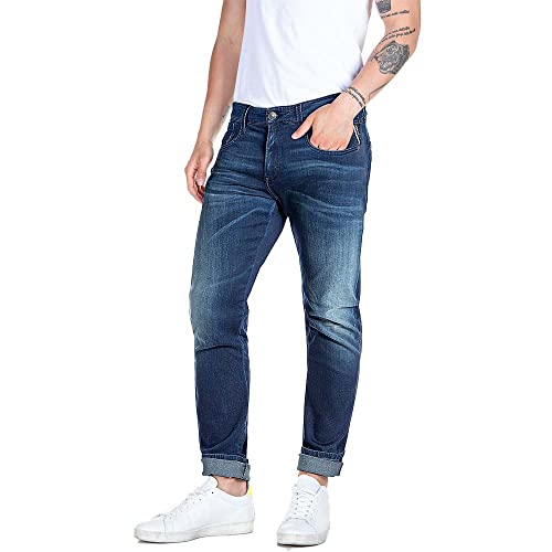 Replay Herren Anbass Forever Blue Jeans, 009 Medium Blue, 32W / 30L EU von Replay