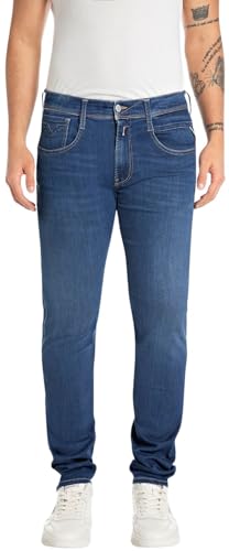 Replay Herren Anbass Powerstretch Denim Jeans, 007 Dark Blue, 31 W/30 L Replay Herren Anbass Powerstretch Denim Jeans, 007 Dark Blue, 31 W/30 L von Replay